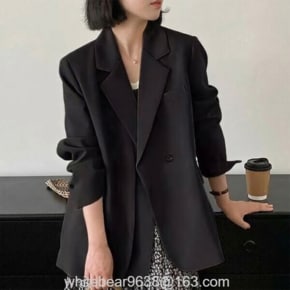 춘추 정장 코트 모던 레이어 컷 블레이저 자켓