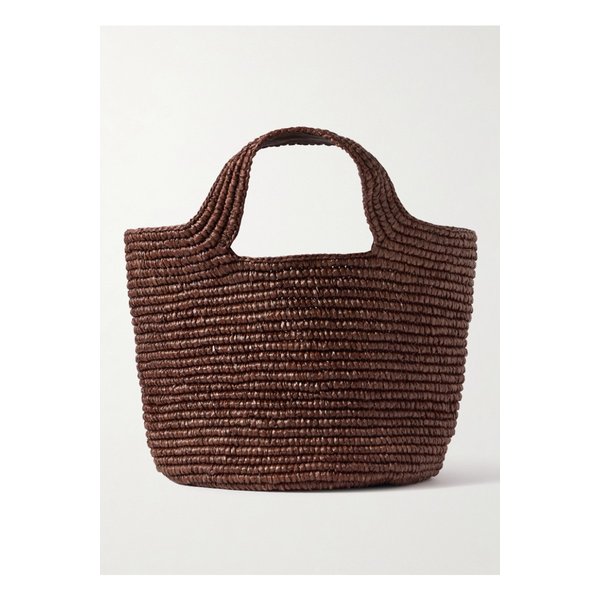 볼소 플레이어로 우븐 라피아 토트 초콜릿 46376663162850988