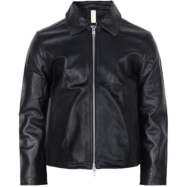 [부산점] 25FW 블랙 클래식핏 램스킨 숏 자켓 6027 BLACK