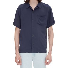 4533071 A.P.C. Lloyd Solid Viscose Camp Shirt