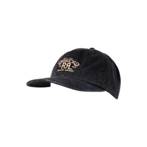 Ranch Logo Twill Ball Cap Black
