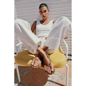 ZARA 자라 우먼 프린트 레더 샌달 샌들 멀티컬러 2606810202 2606810 1276131