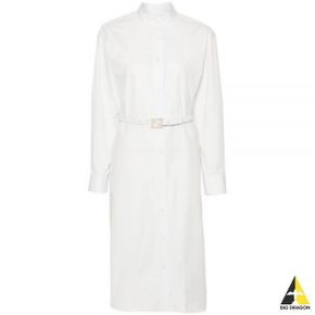 펜디 24 White Poplin Dress (FDD008 ARU3 F1F3H) (화이트 포플린 드레스)