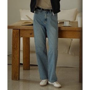 [7차-1/3예약배송]Premium ring yarn straight denim pants_Blue