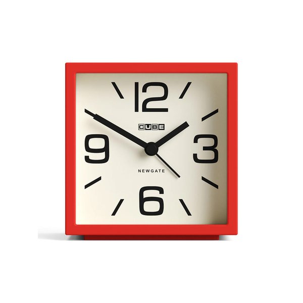 뉴게이트 큐브 알람시계 레드 - NEWGATE CUBE ALARM CLOCK RED
