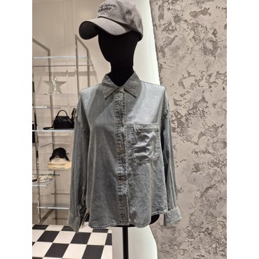 시슬리 루즈핏 데님 셔츠 SAWS74541