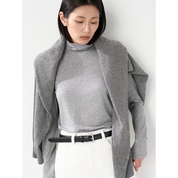 텐셀 울 소프티 터틀넥-그레이
