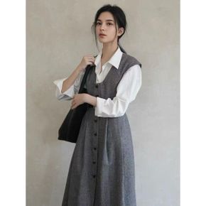 틸디 버튼 민소매 원피스_P407279962