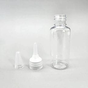 휴대용 30ml 소분공병 오일 투명 뾰족캡 원형