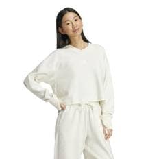 여성 봄가을 데일리  티셔츠  IY6828 ALL SZN 리브 V-넥 스웨트셔츠
