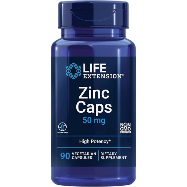 해외직구 Life Extension 라이프익스텐션 Zinc 징크 아연 50mg 베지캡슐 90정 Zinc