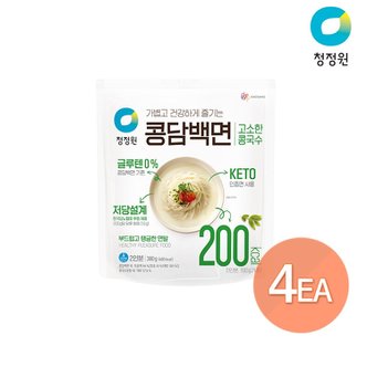 청정원 (G) [3+1 무료배송] 청정원 콩담백면 콩국수(2인) 380g