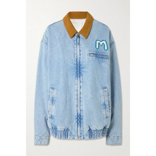 코듀로이 트림 아플리케 데님 재킷 46376663162942661