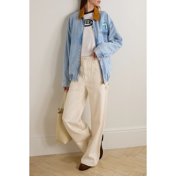 코듀로이 트림 아플리케 데님 재킷 46376663162942661