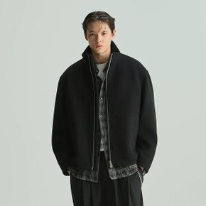[여주점] 남성 Loft 캐시미어 블랜드 집업 하이넥 숏코트 IQCAW25751BKX
