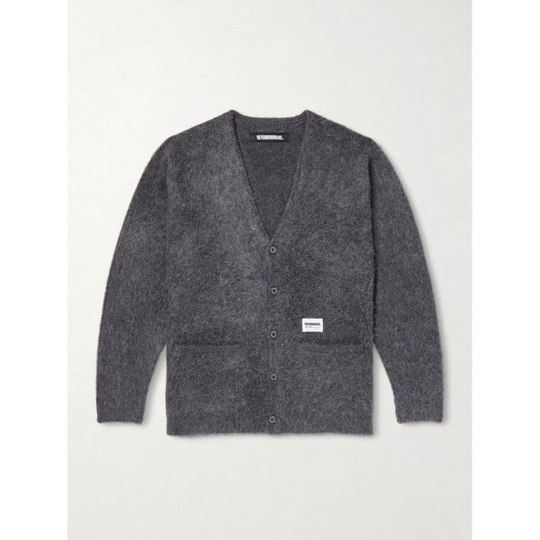 네이버후드 로고 아플리케 브러시드 가디건 46376663162915402