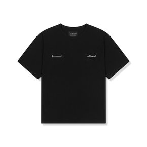 [본사공식] 백프린팅 슬로건 로고 반팔 티셔츠 (블랙)_5KE5302