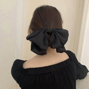 Hinter세련 실크 리본 헤어 머리핀