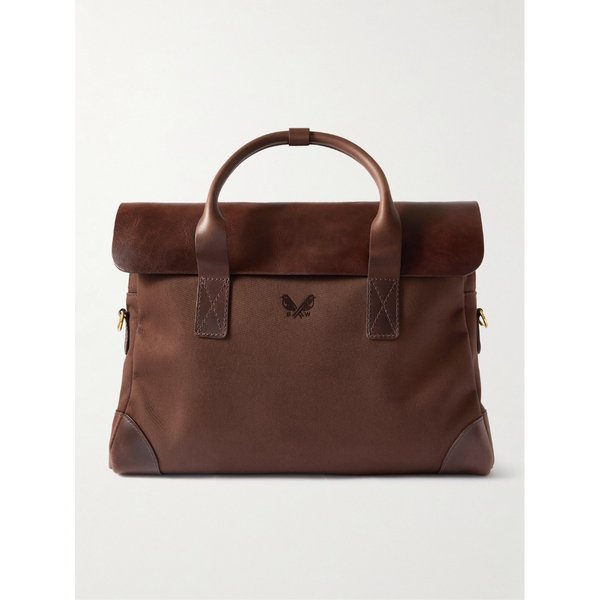 베넷 윈치 코튼 캔버스 가죽 브리프케이스 46376663162948013