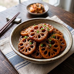아삭하고 달콤짭짤한 연근조림 1kg+1kg