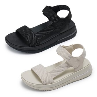 핏플랍 핏플랍(FITFLOP) SURFF TWO-TONE WEBBING/LEATHER BACK-STRAP SANDALS 슬리퍼 (womens) 2종 택1