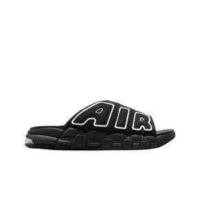 (W) 나이키 에어 모어 업템포 슬라이드 블랙 화이트 (W) Nike Air More Uptempo Slide Black Whi