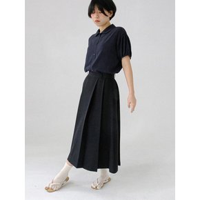 Tidy Pleats Skirt_Black