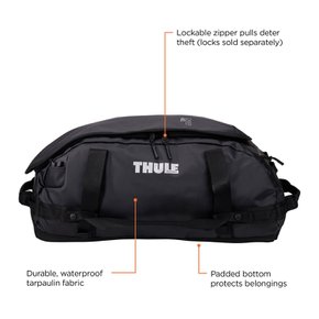 THULE (수리) 더플 가방 Thule Chasm Duffel 40L Black 3204989