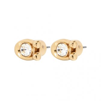 코치 [부산점] 스크래치 시그니처 스톤 여성 귀걸이 440614 GLD 110