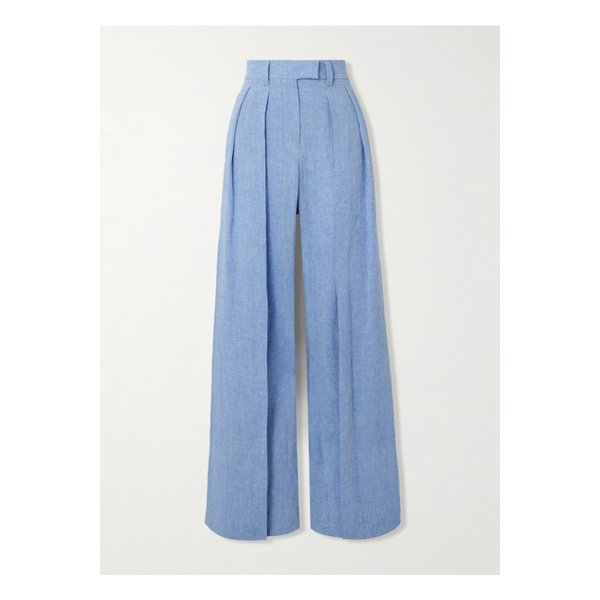 브루넬로쿠치넬리 플리츠 리넨 혼방 와이드 팬츠 라이트 블루 1647597355286061