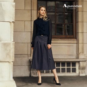 [26년새해특가]아쿠아스큐텀 플리츠 스커트 + 벨트