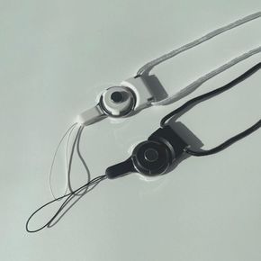 스트랩 목걸이 핸드폰고리 블랙