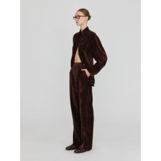 ZNEL Straight Pants - Burgundy