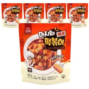 한맥 마시따 떡볶이 매콤 200g x 5개 즉석떡볶이