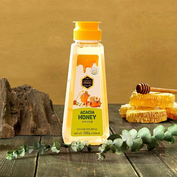 [이푸른 벌꿀] 천연 아카시아꿀 500g x 3개