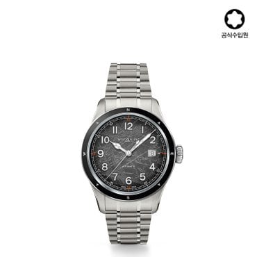 몽블랑 [공식] 1858 오토매틱 데이트 제로 옥시전 8000 그레이 41mm 130984