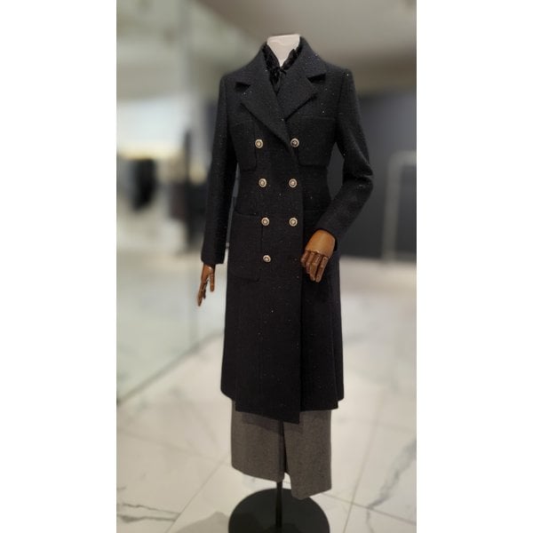 [여주점] 밑단 슬릿 더블 버튼 코트 S254MSG413