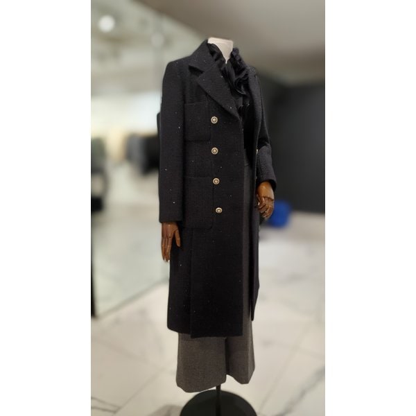 [여주점] 밑단 슬릿 더블 버튼 코트 S254MSG413