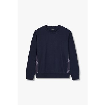 EMPORIO ARMANI 남성 사이드 이글 라인 라운지 맨투맨 (0815136005)