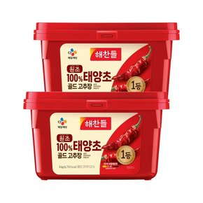 해찬들 원조 태양초 고추장 3kg x2개