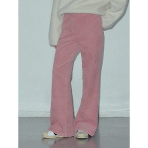 Classic Loose Fit Corduroy Boot-cut Pants_CTB533(Pink)