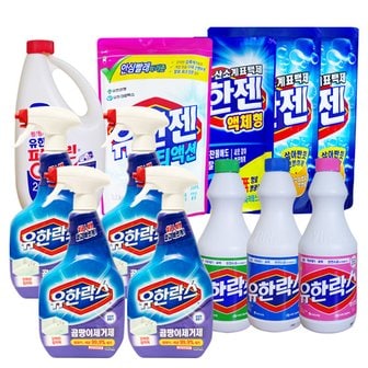 유한양행 유한락스 주방청소용600ml+600ml/찌든때 기름때 제거