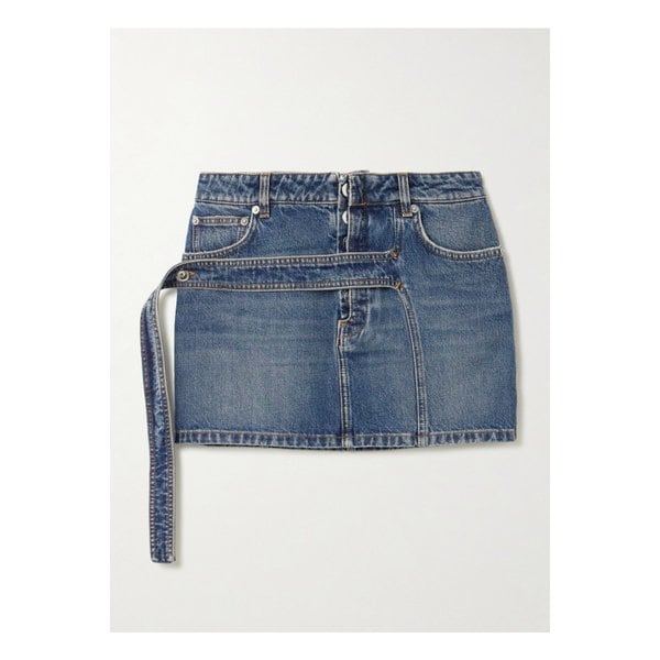 장폴고띠에 데님 미니 스커트 블루 46376663162889071