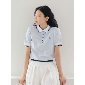 니티나 슬림 PK 카라 티셔츠 S/BL