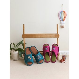 오리고 셔벗 해피데이 자수 실내화 2P 세트