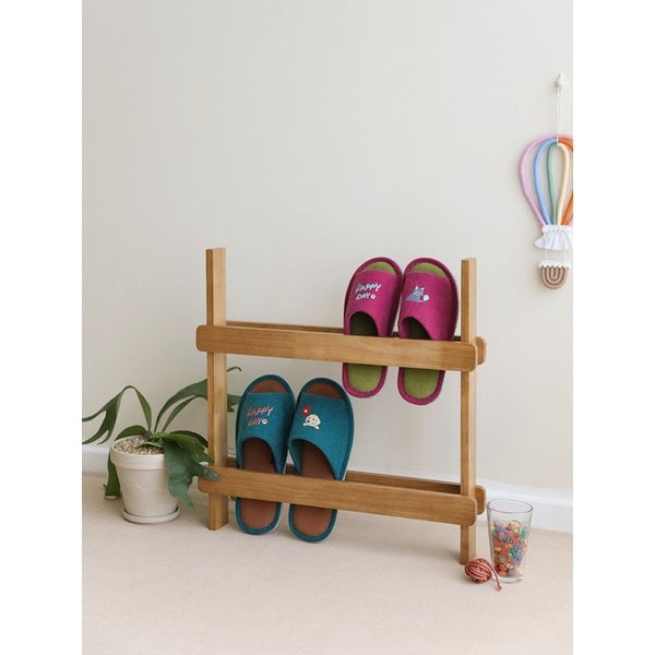 셔벗 해피데이 자수 실내화 2P 세트