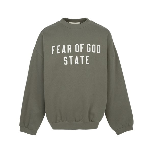 [부산점] 에센셜 남성 기모 맨투맨 192SP256557F MOSS