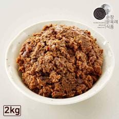 순창문옥례식품 우리콩 된장 2kg 밀폐용기