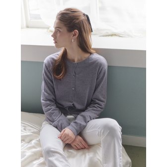 비키 베이직 라운드넥 버튼 가디건 (TJCCX9905)