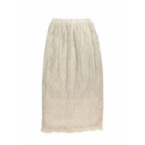 Crochet Lace Skirt (Beige)